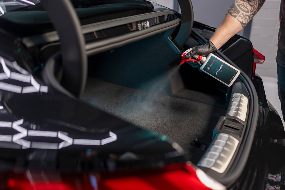 Applying LifeShine protection to a vehicle interior